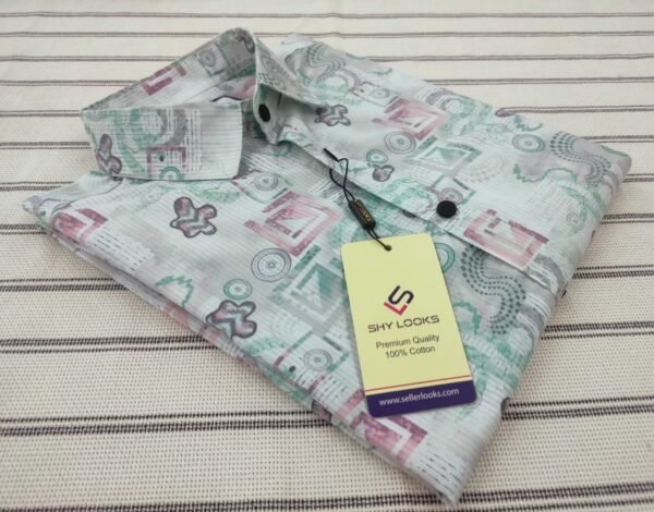 Luxury China Magnet Cotton full Sleeve Print Shirt